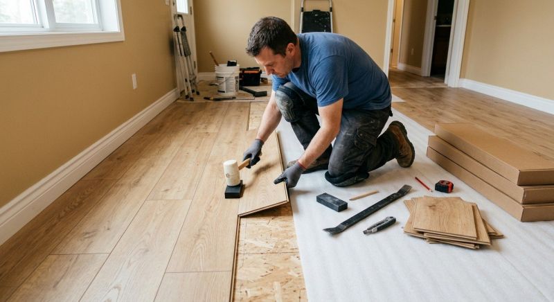 Laminate Floor Installation in Fitchburg, MA