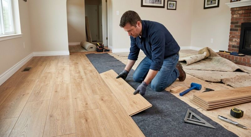 Laminate Floor Remodeling in Worcester, MA