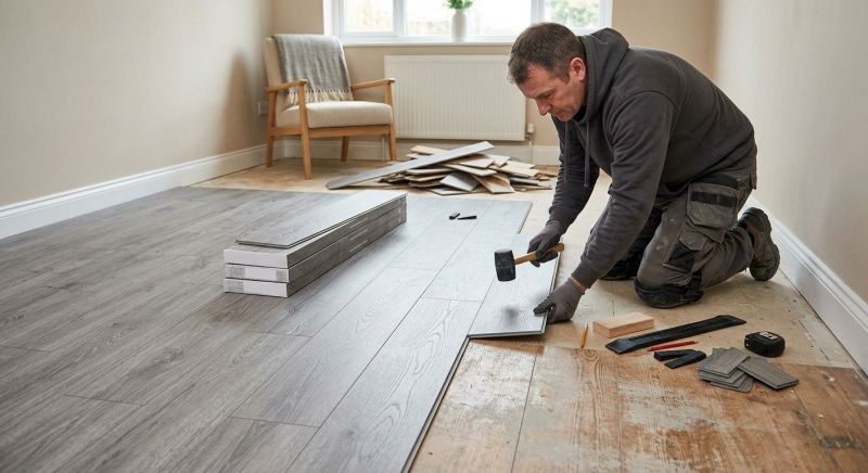 Laminate Floor Replacement in Lunenburg, MA