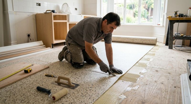 Linoleum Floor Installation in Gardner, MA
