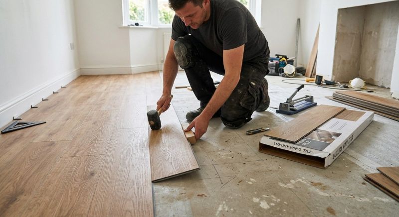 Luxury Vinyl Tile Installation in Lunenburg, MA