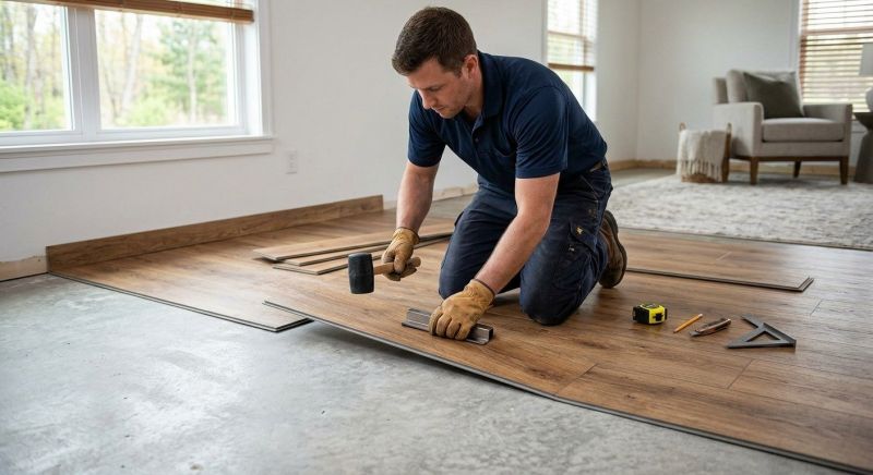 Luxury Vinyl Tile Installation in Southborough, MA