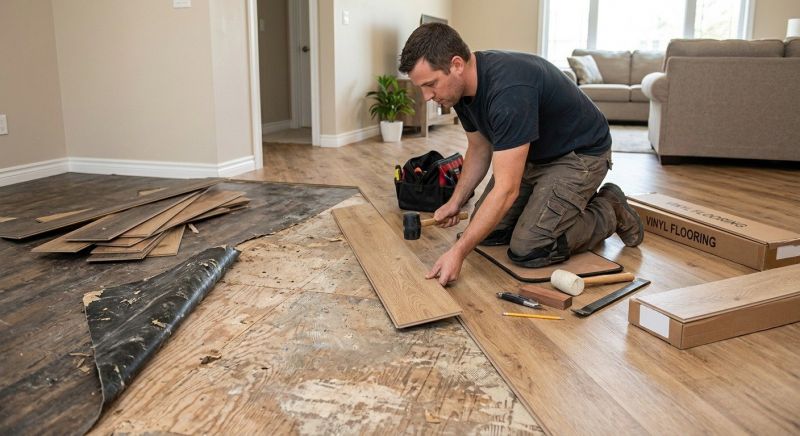 Vinyl Flooring Installation in Rutland, MA